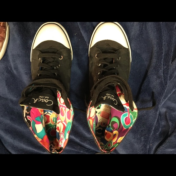 Coach Shoes - GENUINE COACH HIGH TOP SNEAKERS SZ 9.5